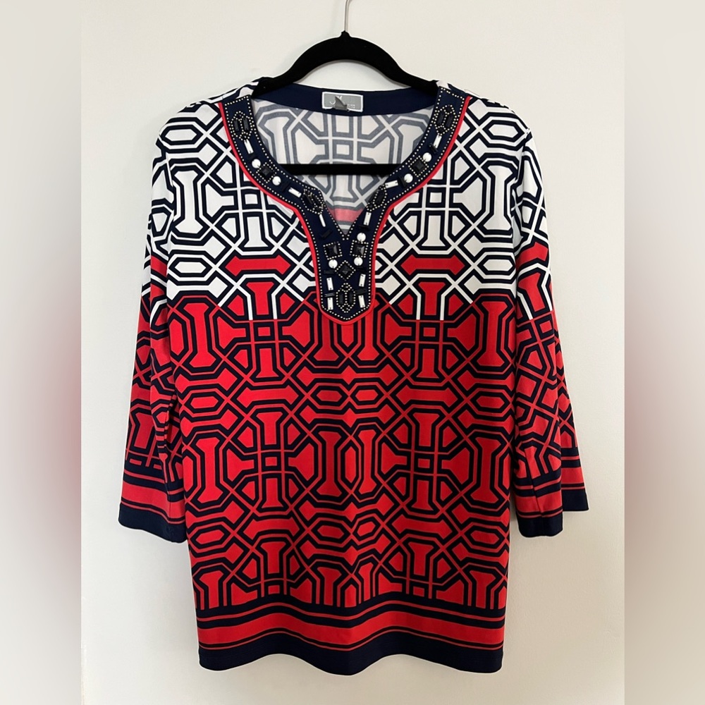 Very colorful formal blouse